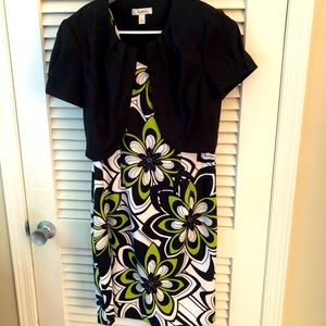 Size 10 dress with short sleeve jacket